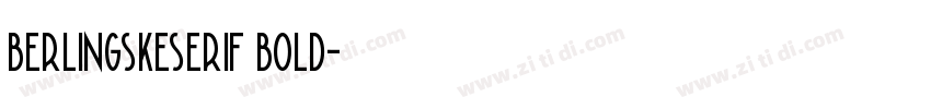 berlingskeserif bold字体转换